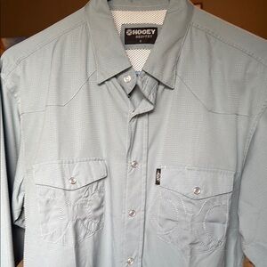 Hooey Men's Light Blue Casual Button Down Shirt